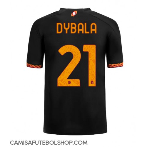 Camisa de time de futebol AS Roma Paulo Dybala #21 Replicas 3º Equipamento 2023-24 Manga Curta